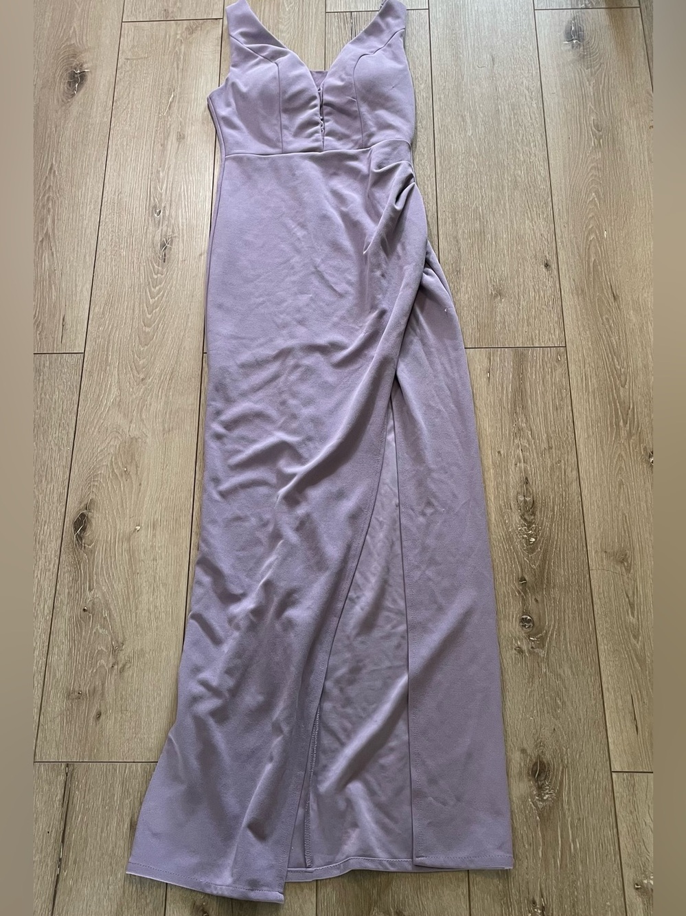 Windsor Viv Lavender‎ Crepe Wrap Maxi Dress - Size Small - Formal Prom Wedding